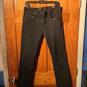 32x32 black vans slim pants